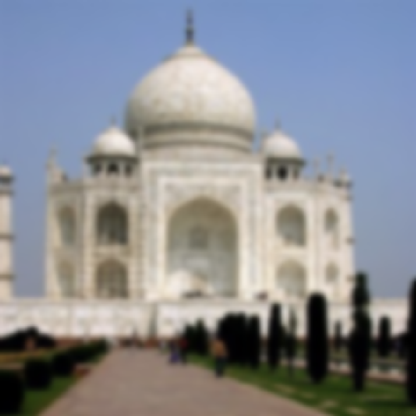 Blurred Taj Mahal