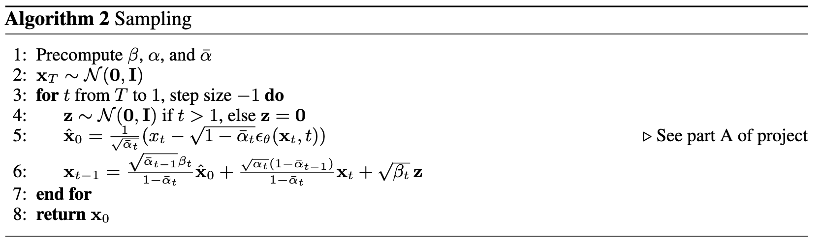 Sampling from time-conditioned UNet