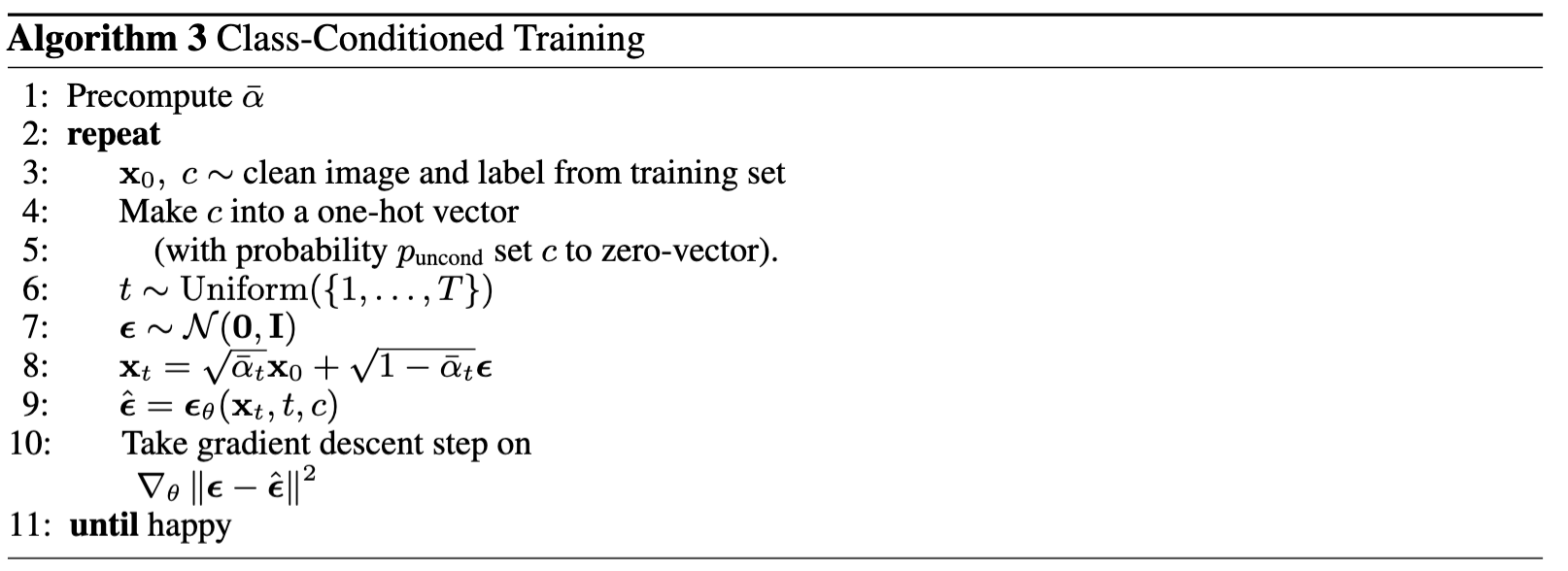 Training class-conditioned UNet