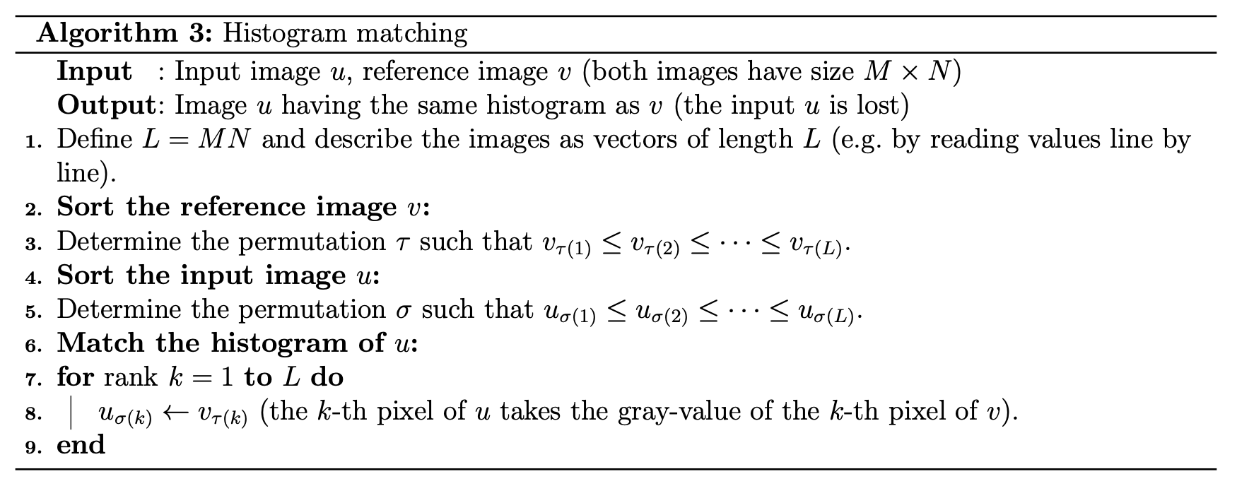 Histogram Matching